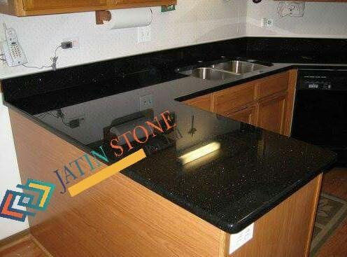 Marble kitchen countertop, Color : Black