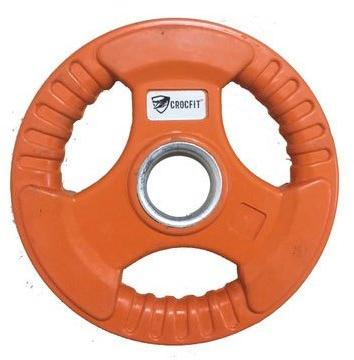 Round Rubber Olympic Weight Plate, Color : Orange