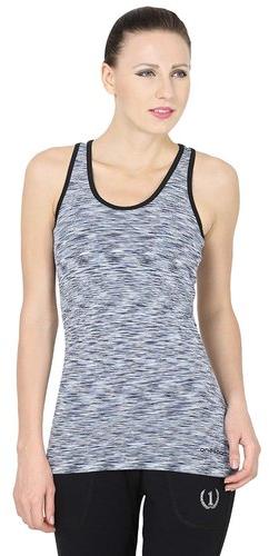 Sleeveless Slim Fit Printed Tank Top, Occasion : Casual