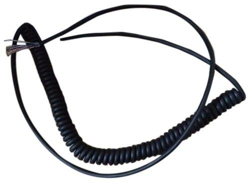 Plastic spiral cable, Color : Black