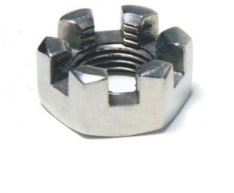 Stainless Steel Hex Castle Nuts, Grade : SS304