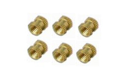 Round Polished Brass Threaded Inserts, for Electrical Fittings, Size : 10-20mm