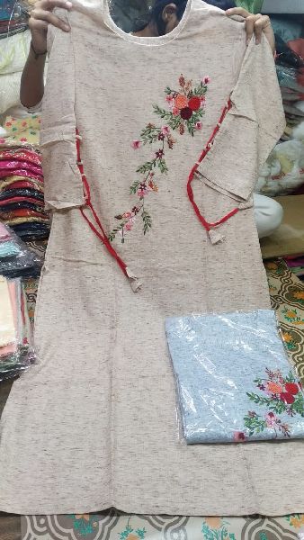 Embroidered Pure Cotton Kurtis, Occasion : Casual Wear, Party Wear