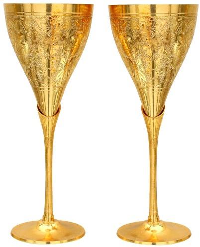 Brass Wine Glass, Size : 2 Inch