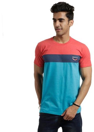 CUT SEW Hosiery Colourfull Stripe T Shirt, Size : L-XL-XXL