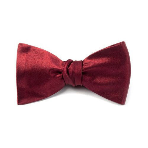 Red Satin Bow Tie, Size : 12 x 6 cm