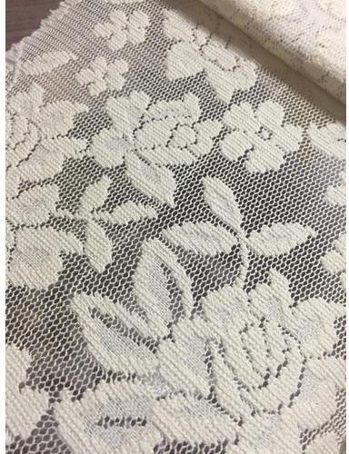 Yana Cotton Embroidered net fabric, Width : 44-45