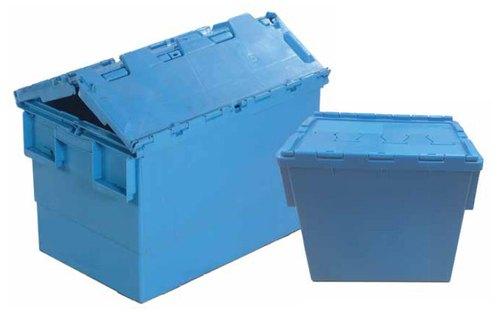 Square HDPE plastic crates, Style : Mesh