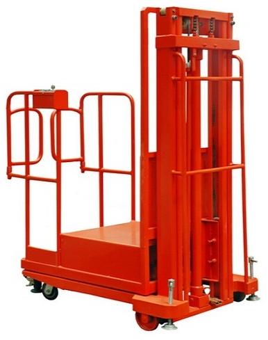 Coated Mild Steel Semi-Electric Order Picker Trucks, for Industrial, Feature : Easy Maintenance, Perfect Quality