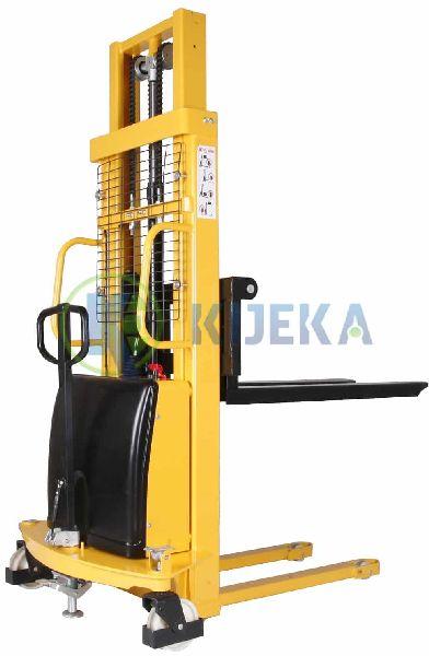 Semi Electric Stacker, for Lifting Goods, Power : 1-3kw