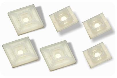 Square Nylon Self Adhesive Tie Mounts, Feature : Longer service life, High tensile strength