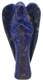Lapiz lazuli Gemstone Angel Figurine, Color : purple