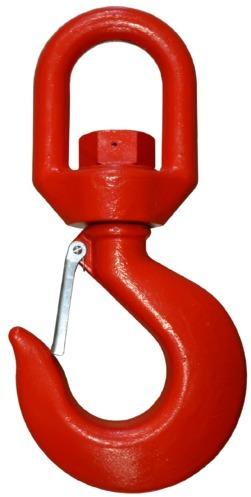 Carbon steel Polished Swivel Hook, Color : Red