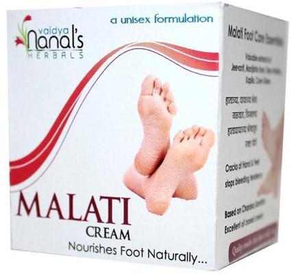 Herbals Malati Foot Cream, Packaging Type : Box