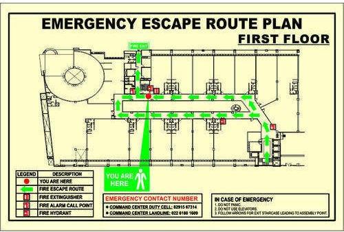 Escape Route Plan Map