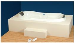 Acrylic Bathtub, Color : White
