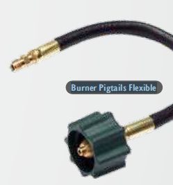 Burner Flexible Pigtail, for Gas Cylinders Connectors, Length : 0-15inch