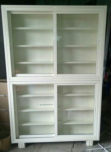 Iron Storage Cabinets, Color : White