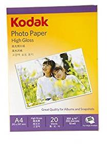 High Gloss Kodak Photo Paper, Size : A4