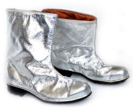 Silver Fire Safety Boots