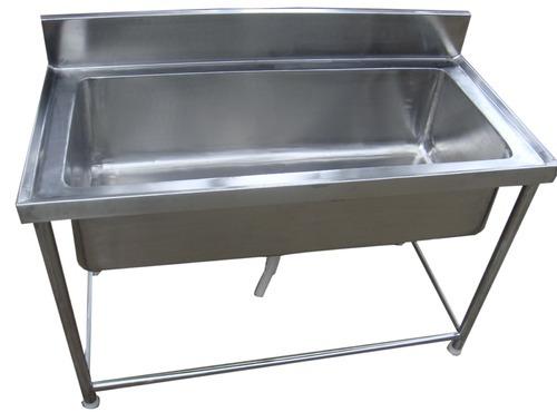 Stainless Steel Pot Wash Sink, Color : Silver