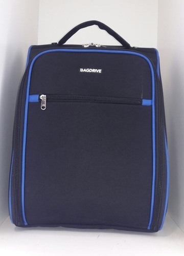 BAGDRIVE Polyester Trolley Bag, Color : BLACK