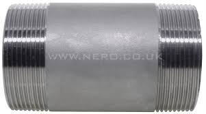 Stainless Steel Barrel Nipple, for Hydraulic Pipe
