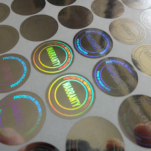 Paper Hologram Sticker, Size : customize
