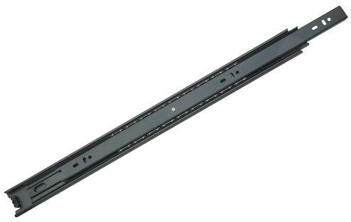 Steel Drawer Channel Double Ball Bearing, Color : Black