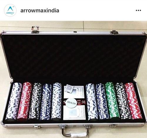 Aluminium Arrowmax Poker Chip Set, Shape : rectangle
