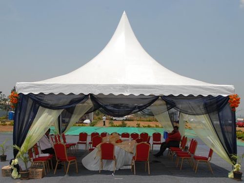 Nylon Pagoda tent, Color : white, blue, red