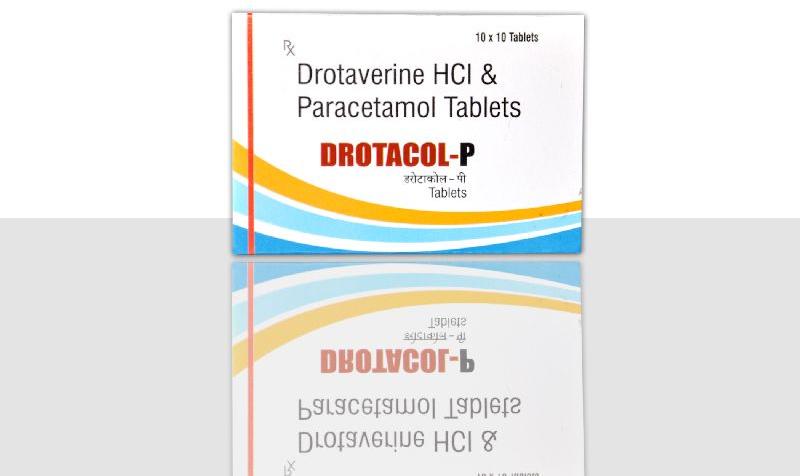 Drotaverine Hydrochloride Paracetamol tablet, Medicine Type : Allopathic