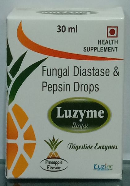 FUNGAL DIASTASE PEPSIN DROPS, Packaging Type : Plastic Bottles