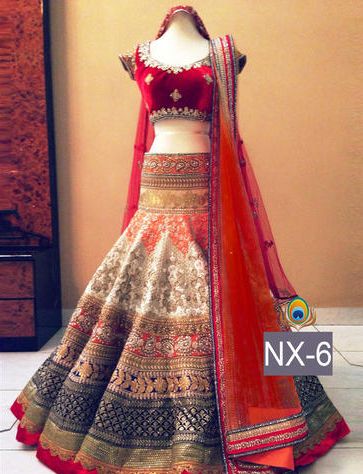 Net Wedding Lehenga