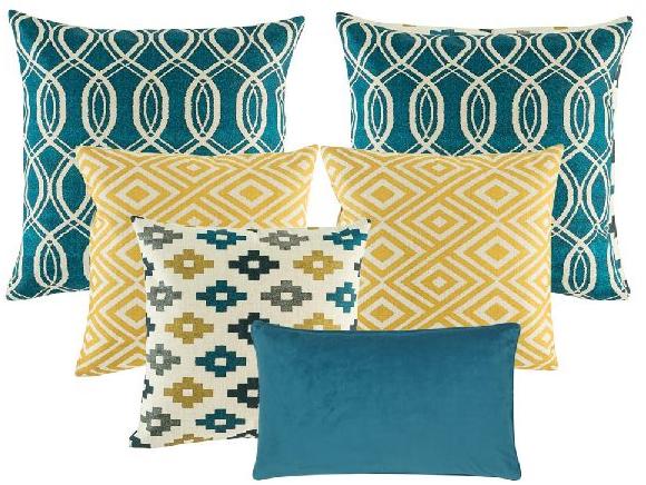 Fancy Cushion Cover, for Bed, Chairs, Sofa, Pattern : Printed
