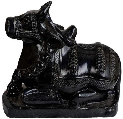 Black Marble Nandi Statue, Pattern : Non Printed