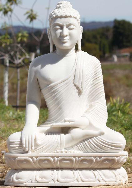 White Marble Buddha Statue