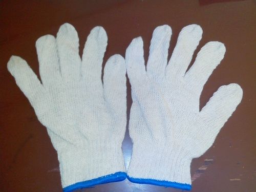 Plain Cotton Seamless Knitted Gloves, Length : 10-15 Inches