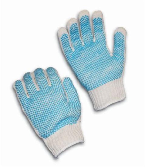 Dotted Cotton Knitted Gloves