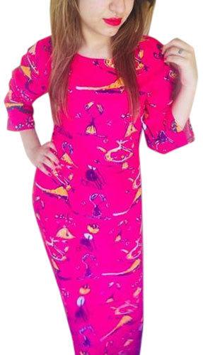 Long Sleeves Casual Rayon Printed Kurti, Feature : Comfortable, Easy Wash, Eco Friendly, Skin Friendly