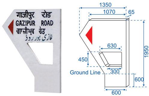 Concrete RCC Road Marking Signage