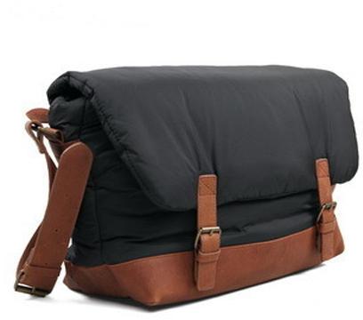 Bagsrus Polyester camera messenger bag, Color : Black