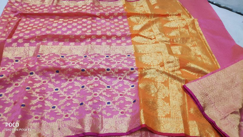 Banarasi  Cotton Silk Half n Half Weave Sarees