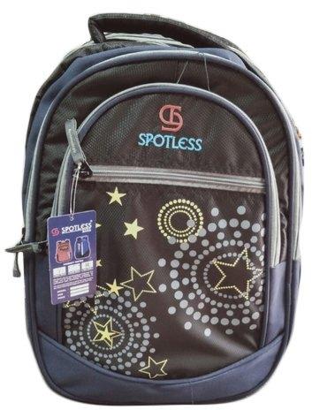 Spotless Rexine Fancy School Bag, Pattern : Pattern