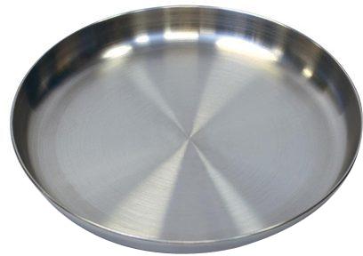 Polished Stainless Steel Dinner Plate