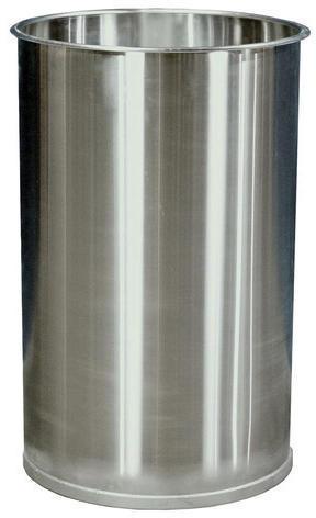 Cylindrical Stainless Steel Drum (1.5 Feet), for Storage Use, Pattern : Plain
