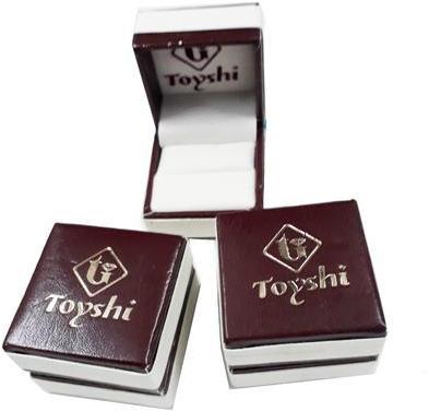 Customise Rexin Embossed Ring Box, Size : 2x2