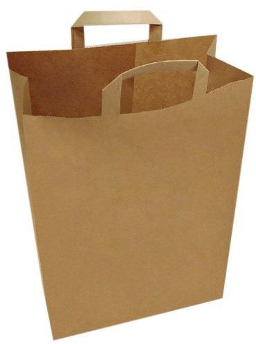Plain Kraft Paper Shopping Bags, Style : Handled