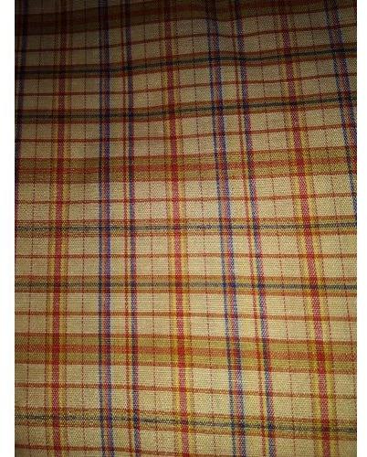 H.Tex Check Shirting Fabric, Roll Length : 40 Meter 
