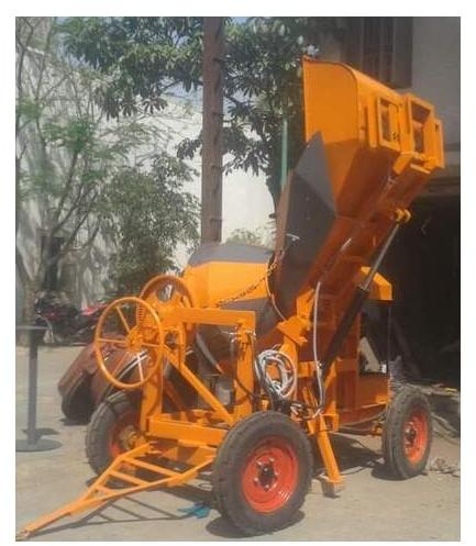 Hopper Concrete Mixer, Color : Yellow